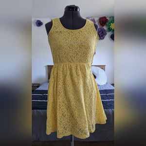Target Mossimo Yellow Lace Dress